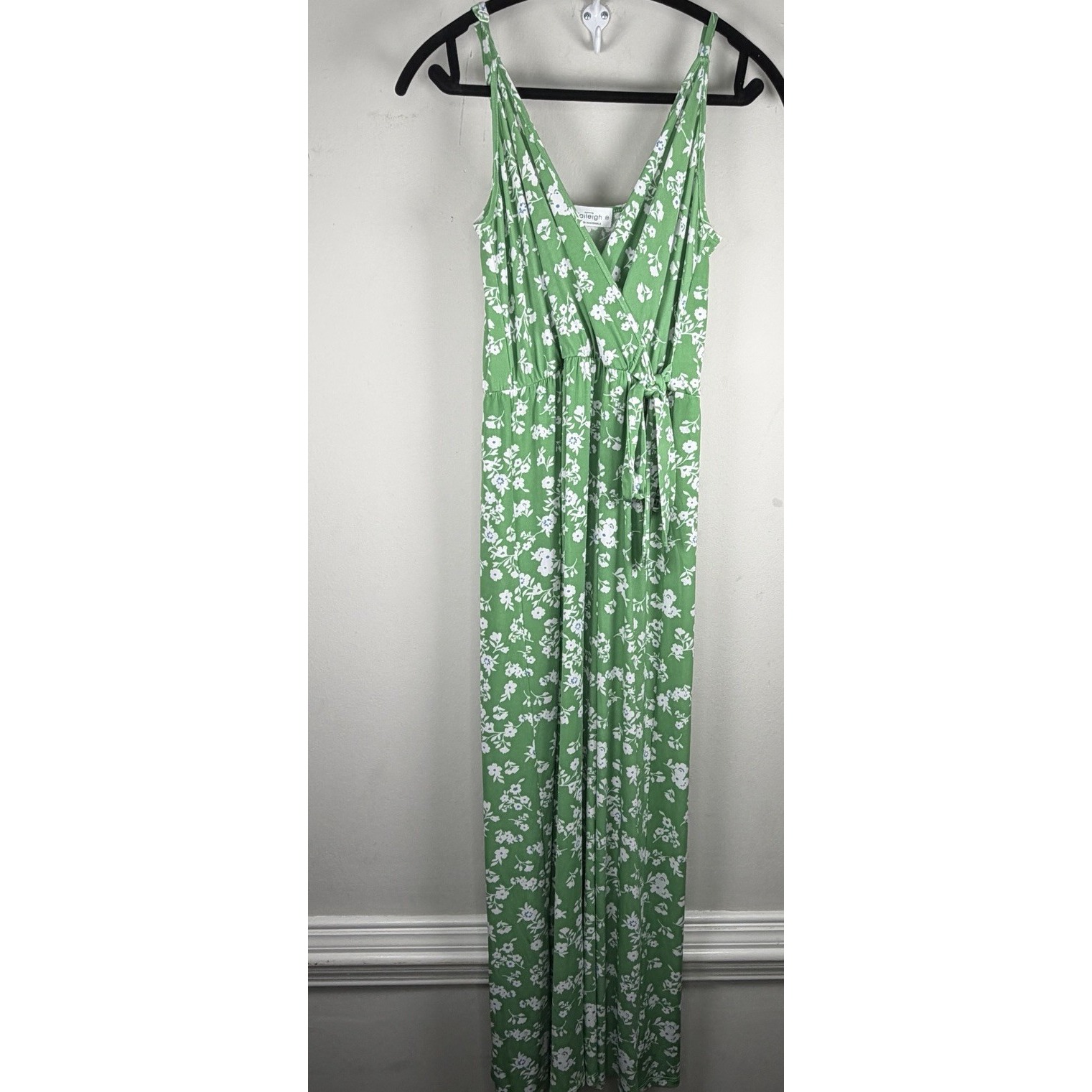 Kaileigh Stitch Fix Green Jade Knit Fashion Sun Dress Size Small Petite Stretch